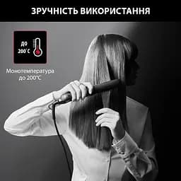 Випрямляч для волосся Rowenta x Karl Lagerfeld Easyliss чорний (SF161LF0) - мініатюра 13