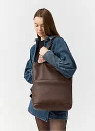 Жіноча сумка Sambag Largo шоколадна 41 х 30 х 10 см (93220020) - мініатюра 2