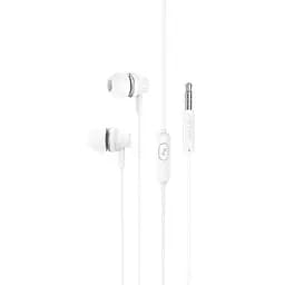 Наушники Borofone Singer universal earphones with microphone BM74 1.2 m Hi-Fi HD Mic белые