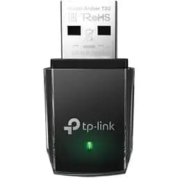 Сітковий адаптер USB TP-Link Archer T3U, Black, 5GHz/2.4GHz, AC1300 (867/400 Мбіт/с), USB 3.0, мініатюрний розмір, MU-MIMO