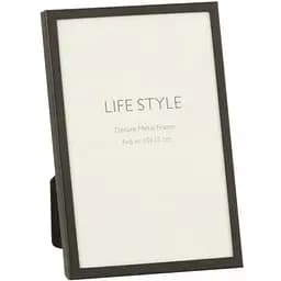 Фоторамка J-Line металева 10х15 см чорна (17664)