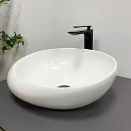 Умивальник VBI Riccia white накладний VBI-017200, Білий - мініатюра 4