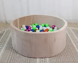 Сухий басейн з кульками бежевий