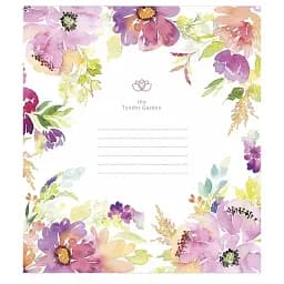 Зошит учнівський Школярик Tender Garden 012-3378K-2 в клітинку 12 аркушів