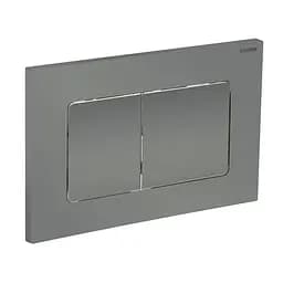 Панель змиву Koer KT-0602-07 пластикова, кнопка квадратна KR5183, Графит