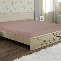 Простыня Ярослав бязь, 240х220 см (38776_01 бежево-сливовый)