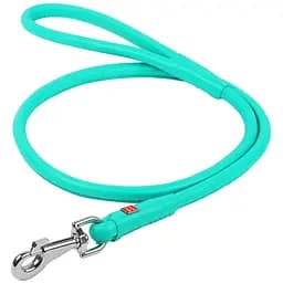 Поводок для собак Waudog Glamour кожаный круглый, ментоловый