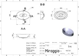 Умивальник Miraggio Eva mirasoft 0001080, Білий матовий - мініатюра 2