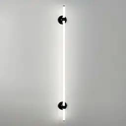 Лінійне бра у чорному корпусі з двома кріпленнями 120 см Арт. WJ 023/1200-2 BK Line F