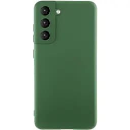 Чехол Silicone Cover Ummi Lakshmi Full Camera (AA) для Samsung Galaxy S21 FE Зеленый / Dark green