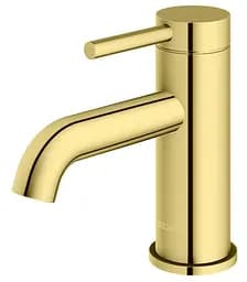 Смеситель для умывальника Kohlman Axel gold низкий QB100AGD Золотой