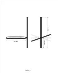 Настінне бра Babich Studio Ring B Black (RAL 9005) - мініатюра 5
