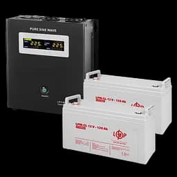 Комплект резервного питания LP (LogicPower) ИБП + гелевая батарея (UPS W1500 + АКБ GL 3300W)