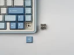 Ігрова механічна клавіатура AULA F75 / Три режими підключення / Greywood V3 Switch / Blue White - мініатюра 4
