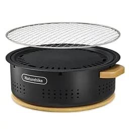 Настільна кругла піч Naturehike CNK2550CF010, 36*32.6*12 см, хромоване залізо