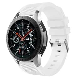 Силіконовий ремінець Watchbands Galaxy для Samsung Gear S3 SM-R760NDAASEK - білий (WB001GALAXYWHITE7) - мініатюра 2