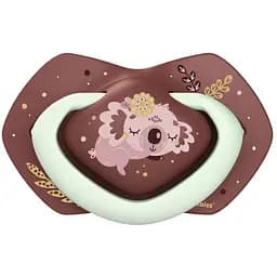 Пустушка Canpol babies Sleepy Koala силіконова симетрична 18+ міс. 2 шт. бордова з рожевим (22/660_pin) - мініатюра 3