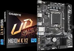 Материнська плата Gigabyte H610M K V2 LGA 1700 (H610M K V2) - мініатюра 1