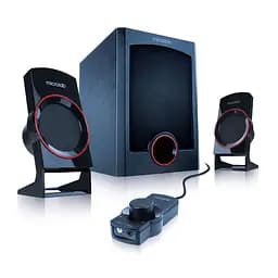 Акустична система 2.1 Microlab M-111, чорна з червоним (M-111)