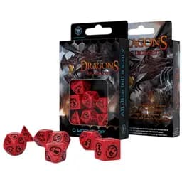 Набір кубиків Dragons Red & black Dice Set , 7 шт. (SDRA04)