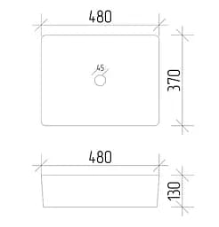 Умивальник VBI Asti M labradorite накладний VBI-013005 - мініатюра 3