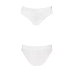 Трусики з широкою гумкою та мереживом Passion Panties white L - мініатюра 3