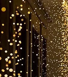 Новорічна конусна гірлянда 3 м 10 ниток 300 LED-лампочок Теплий білий - мініатюра 5
