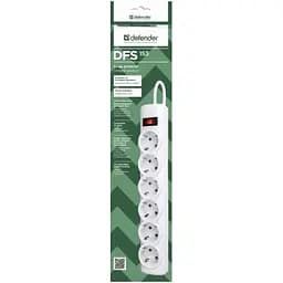 Мережевий фільтр живлення Defender 153, 3 m, 6 роз, white (99490) - мініатюра 3
