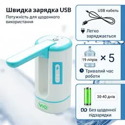 Електрична помпа для води ViO E21 з носиком, що складається - мініатюра 4