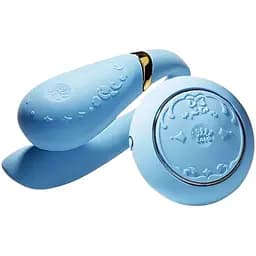 Смарт-вібратор для пар Zalo Fanfan set Royal Blue пульт дистанційного керування