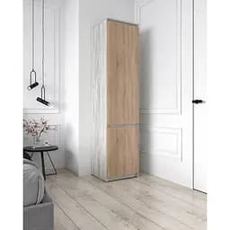 Пенал со штангой Moreli T-218 500x2117x498 мм Бетон/Дуб сонома (mo-t218-beton-sonoma)