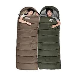 Спальник з капюшоном Naturehike U350 NH20MSD07, (1°C), лівий, зелений - мініатюра 6