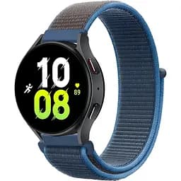 Ремінець нейлоновий на липучці для смарт-годинника BeWatch Samsung 22 мм Синій з сірим (1021356.2UW)