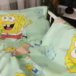 Наволочка MirSon Бязь Kids Time 17-0688 Спанч Боб і Патрік 45х45 см (2200010252859) - мініатюра 3