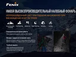 Налобний ліхтарик Fenix HM65R 1000лм IP68 - мініатюра 10