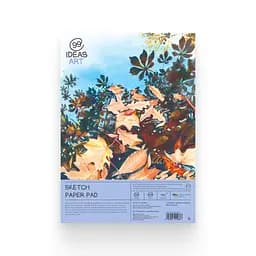 Альбом-склейка для скетчінга А4 "Sketch Pad" 30 аркушів (130 г/м2), білий папір, 99IDEA9-SPA4