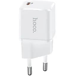 Мережевий зарядний пристрій Hoco N10 1Type-C (PD20W) 3 A White