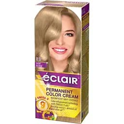 Крем-фарба для волосся Éclair Omega-9 стійка №8.0 Світло-русий