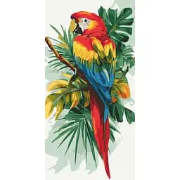 Картина по номерам "Яркий ара" Art Craft 11721-AC 40х80 см