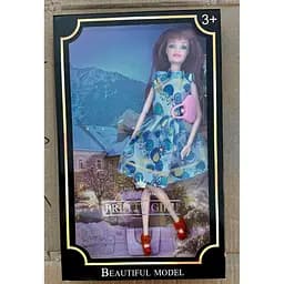 Лялька Metr+ Модниця на шарнірах 4 види (ZR-603-603A). З аксесуарами 30 см Блакитна