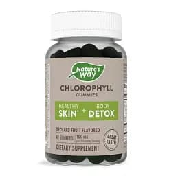 Хлорофіл Nature's Way Chlorophyll Gummies смак фруктів 100 мг 40 жувальних цукерок