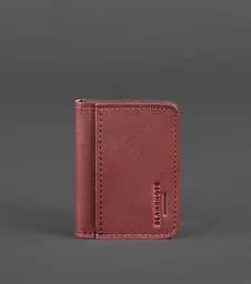 Кожаная обложка для ID-паспорта и водительского заседания 4.1 бордовая с гербом