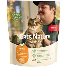 Сухой корм Mera Cats Nature Senior Chiken (Huhn) с курицей для пожилых кошек 400 г 