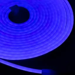 Світлодіодна неонова стрічка NeonFlex NF-S5, силіконова, гнучка, синя, довжина 5 м, живлення 12В - мініатюра 4