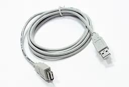 Подовжувач Usb штекер A гніздо А мама тато 5 м сірий - мініатюра 2