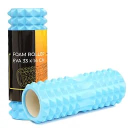 Массажный ролик Cornix EVA 33 x 14 см (валик, роллер) XR-0331 Sky Blue