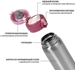 Термос Joranne Strawberry з нержавіючої сталі Fissman 23хØ8 см kuh0006991 - мініатюра 2