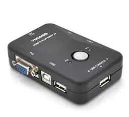 KVM Свитч 2-портовый VEGGIEG K201, переключатель USB, VGA сигнала