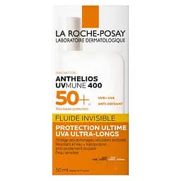 Сонцезахисний флюїд La Roche-Posay Anthelios UVA 400 для чутливої шкіри обличчя SPF 50+ 50 мл (MB459200) - мініатюра 3
