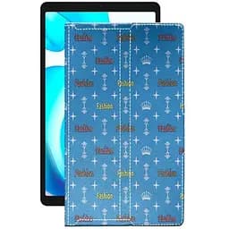 Чехол StatusCASE из экокожи для планшета Realme Pad Mini Фэшн голубой